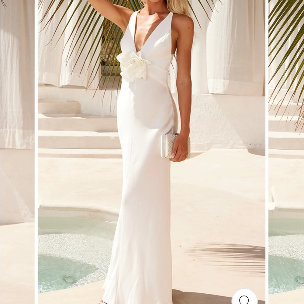 Lyra satin maxi dress